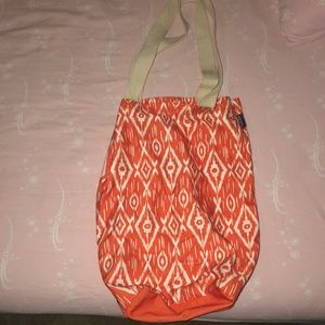 Orange tribal bag